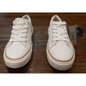 Toms Women's Alex Birch White Canvas Shoes Size W9 NWT